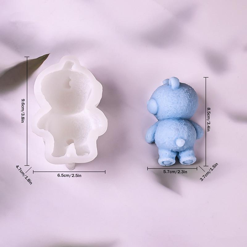 

{NN74} 3D Cute Milk Pudding Silicone Mold Jelly Bowl Cake White Cold Ice Powder Mold Cake Kitchen Baking Decoration Accessories прозрачный