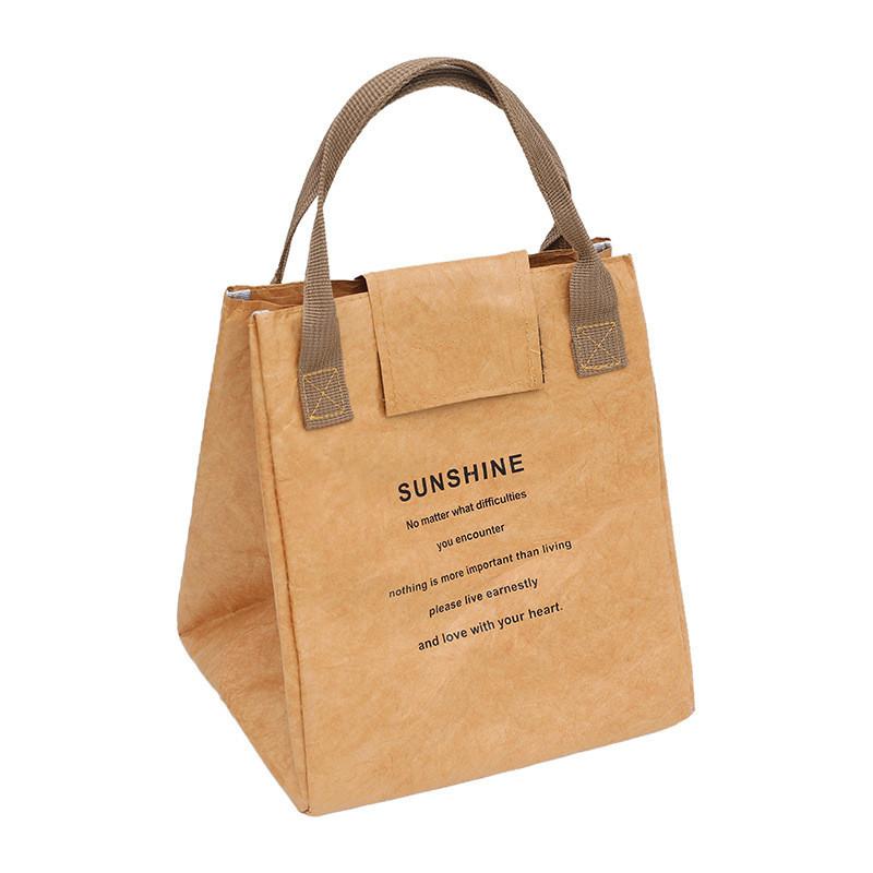 Dupont Modernes Material Minimalistischer Stil Buchstaben Lunch Tote für Pendeln Schule