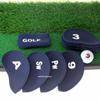 Golf Iron Headcover Set - 11-Piece Numbered Protective Covers for Clubs