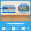 Bymaocar Blue 64 Egg Automatic Incubator Digital Poultry Hatcher W/ Temperature & Humidity Control,Auto Egg Turning Function