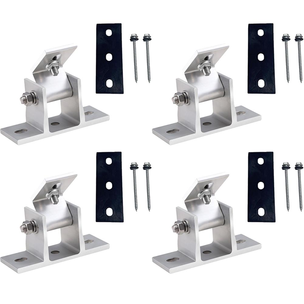 Montážní držák solárního panelu Modulové držáky PV Montážní nastavitelný držák Hliníková sestava Střecha Plochá Fotovoltaická podpora