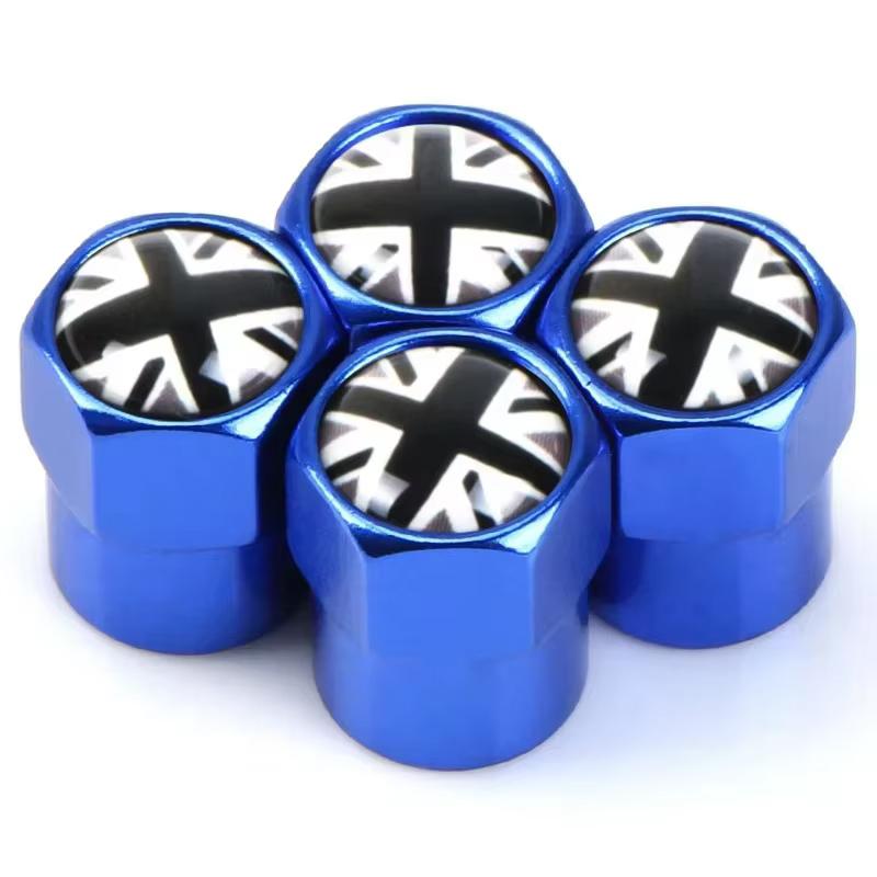 

4 шт. Колпачки на ниппель автомобильного колеса для MINI COOPER S JCW F56 F55 F60 R55 R56 R58 R60 R61 Автомобильные внешние аксессуары синий