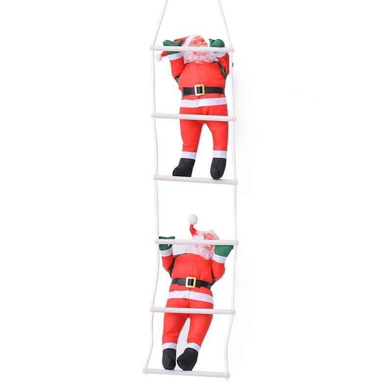 Weihnachtsmann Kletterseil und Leiter Dekoration