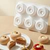 Narzędzia do ciasta 6-gniazdowe Formy do pieczenia Forma do ciasta Na okrągłe ciasto musowe Orzechy Czekolada Pudding Deser