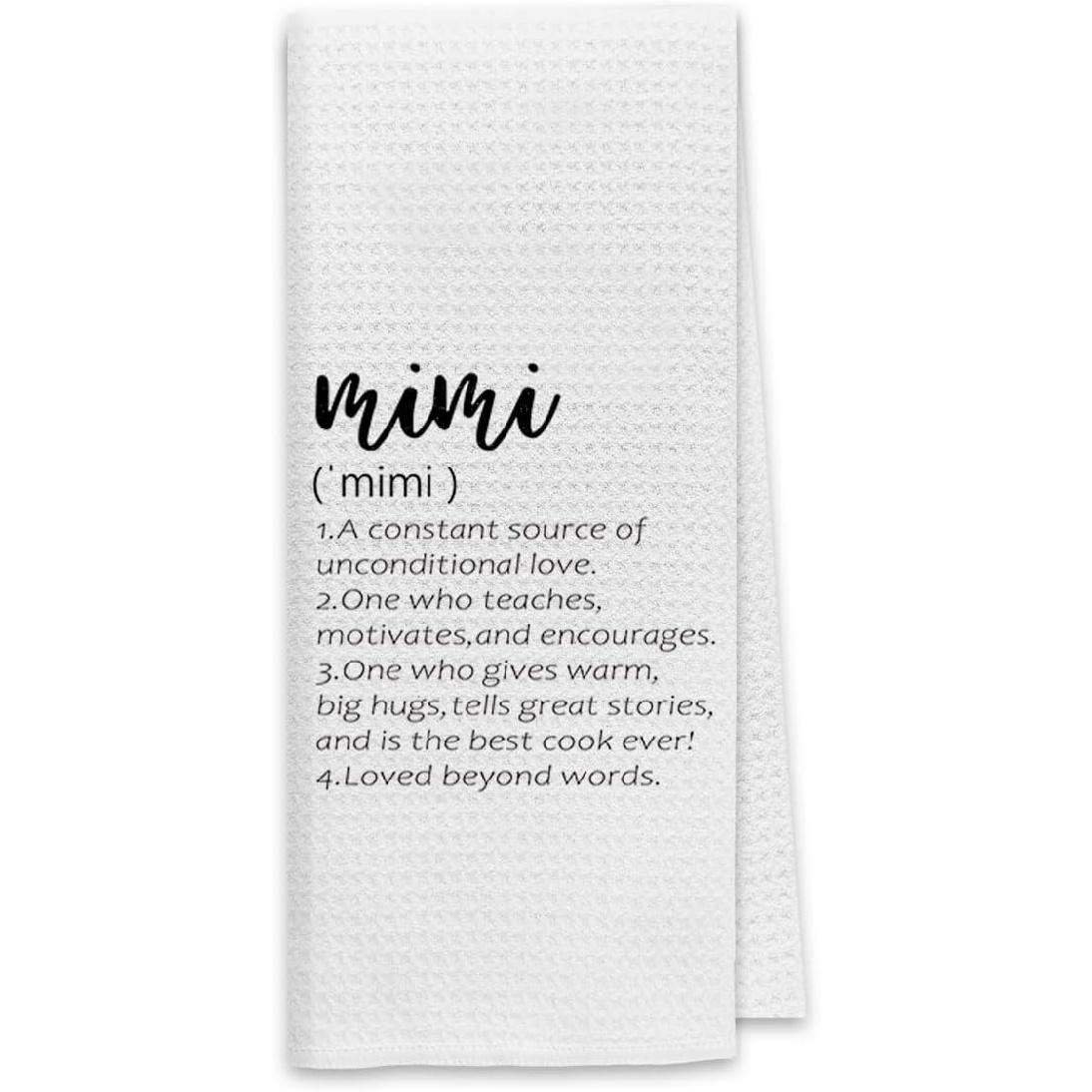 Dibor Nonna Definition Kitchen Towels Dish Towels Dishcloth,Nonna Grandma Appreciation Decorative Absorbent Drying Cloth Hand Towels Tea Towels for Mimi