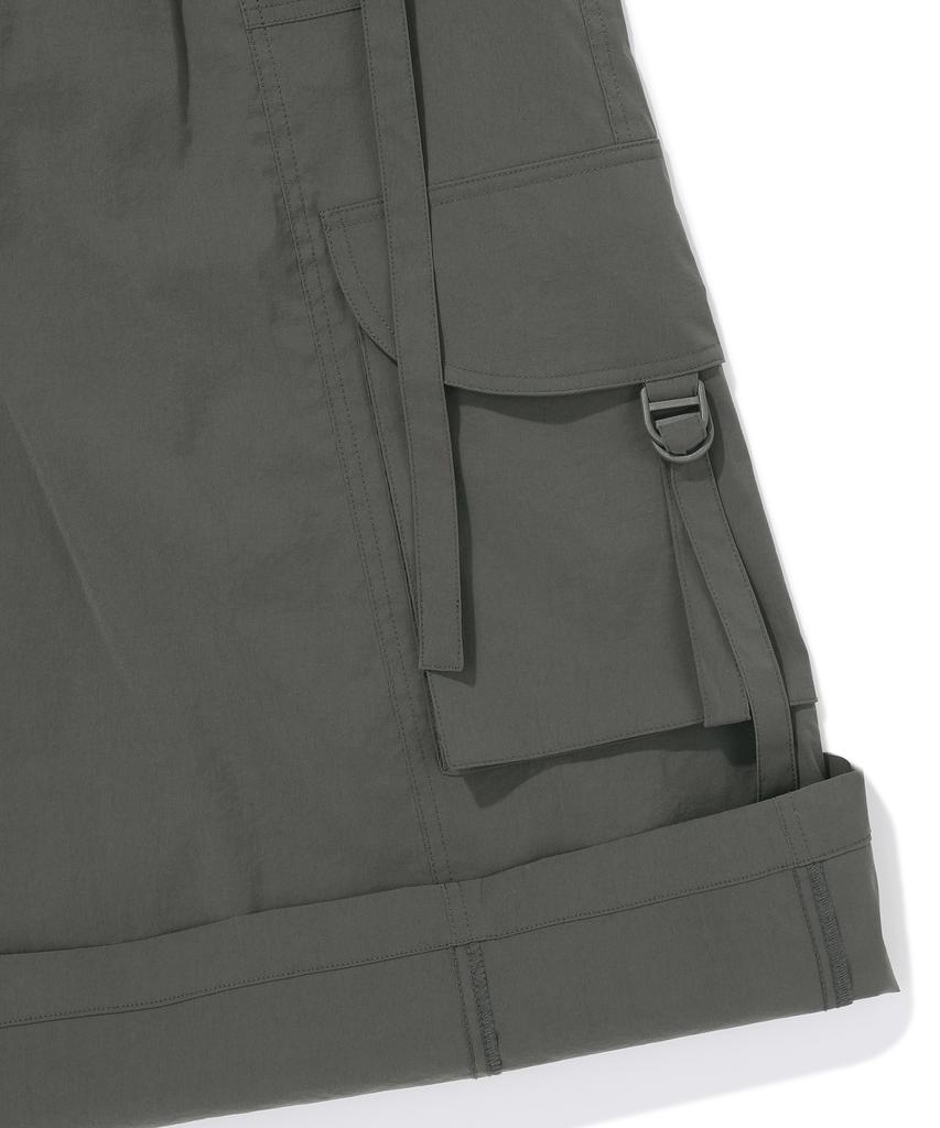 Bbc Earth Women'S Strap Cargo Belt Skirt Grey