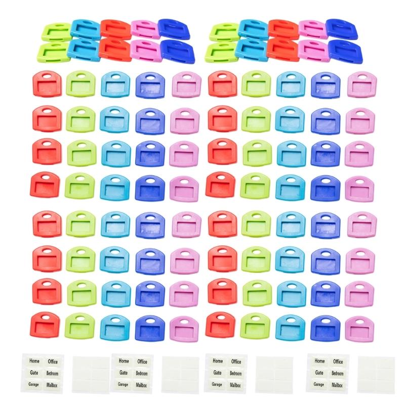 

Modern Simple Styles Silicone Key Sleeves Elastic Key Recognition Covers 100pcs Excellent Fit for Car Keys & Office Use 1