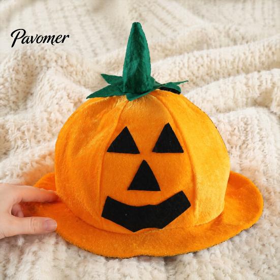 Bequemer atmungsaktiver Festivalhut Halloween Kürbis für Kinder Erwachsene, Lustige Plüsch Spukhaus Bühnenrequisiten Hexe Party Kostüm, Cosplay, Bühne