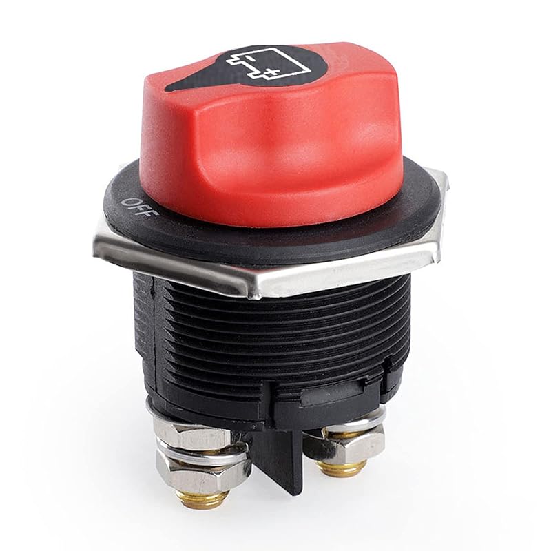 Battery Disconnect Switch 12-48 V Battery Master Cut Shut Off Isolator Switch Max. 32V DC 100A Cont 150A INT ON-Off Power Battery Switches for Car