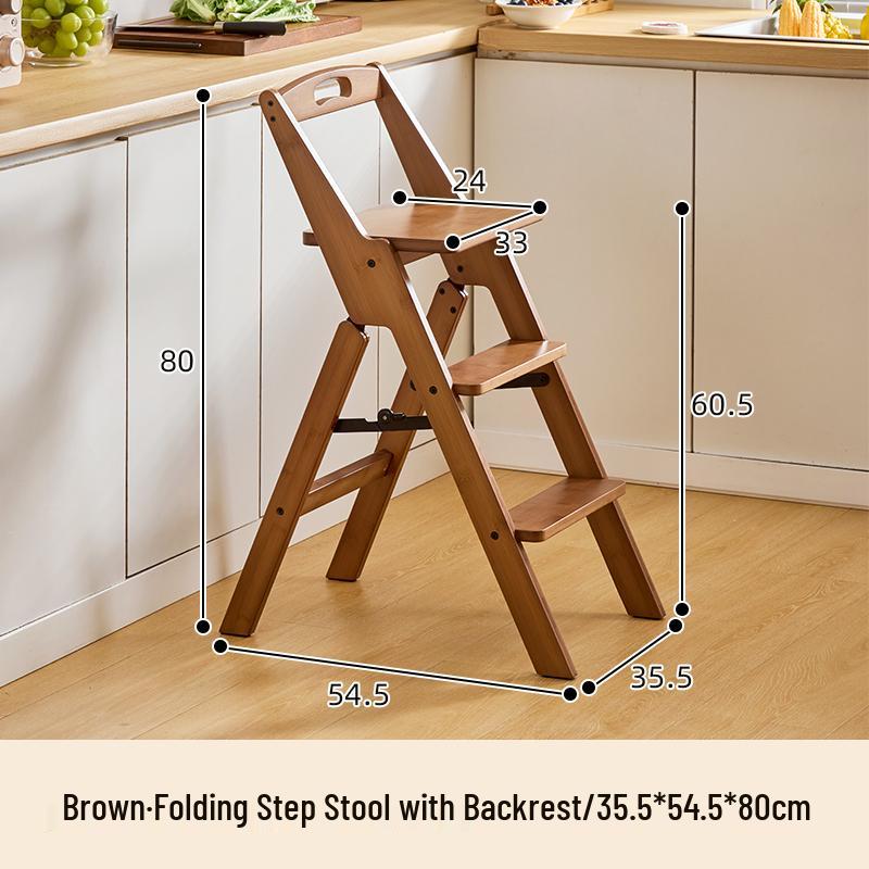 Multifunctional Household Foldable Stool & Ladder for Kitchen and Bar Use