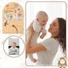 Wooden Cow Design Newborn Milestone Photo Display Stand