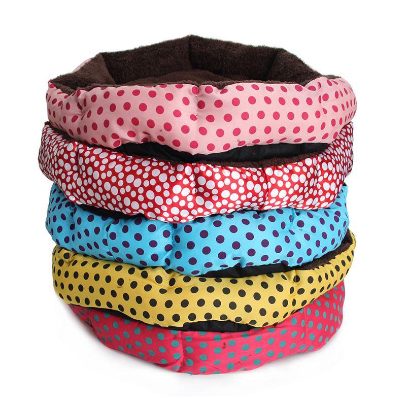 Pet Bed Smalllarge Dog Cat Bed House Kennel Doggy Warm Cushion Mat Blue Pink