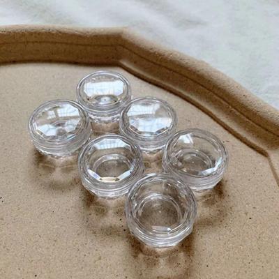 10Pcs Refillable Nail Bottle Empty Nail Glitter Powder Nail Decoration Box Pot Sample Clear Cream Jar Small Clear Can Tin