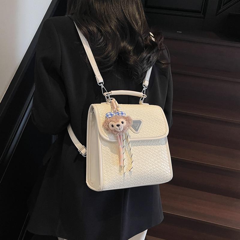 Small fashion versatile backpack women's new small backpack high-end niche messenger bag