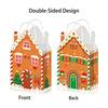 12 Pcs Paper Goodie Bags With Handles Kraft Christmas Bags Christmas Gift Bags  For Gift Wrapping