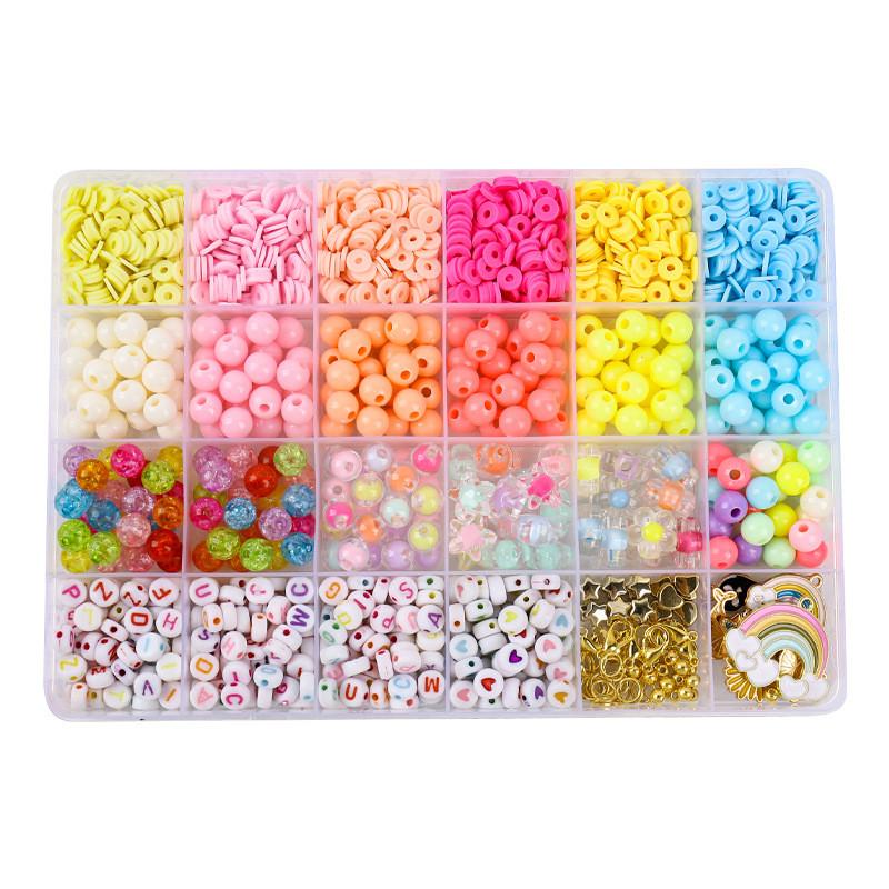 Unicorn Diy Bead Kit For Kids With Plastic Jewelry Supplies And Crafting Accessories