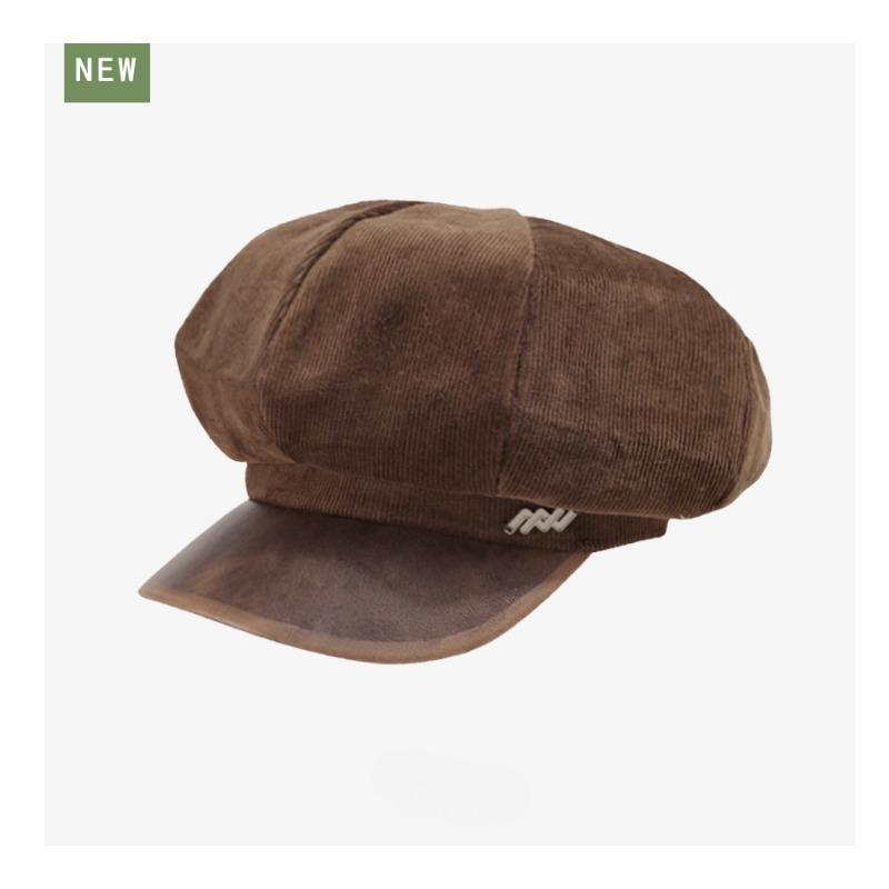 

Восьмиугольная шляпа в стиле Япи в стиле ретро, дизайнерская нишевая шляпа-бутон унисекс One size