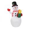 1.5m Inflatable Christmas Snowman Colorful Light Windproof Rope Automatic Blow Up Snowman for