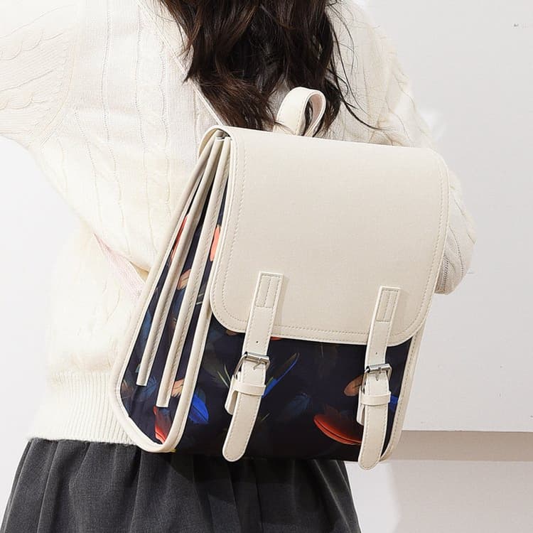 Rucksack Damen Vintage College-Stil Rucksack mit großem Fassungsvermögen