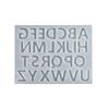 Alphabets Epoxy Resin Mold Letter Silicone Mould for DIYs Keychain Earrings Pendant Epoxy Resin Jewelry Craft Casting Mo