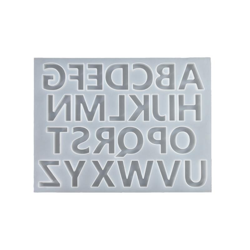 Alphabets Epoxy Resin Mold Letter Silicone Mould for DIYs Keychain Earrings Pendant Epoxy Resin Jewelry Craft Casting Mo
