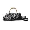 Streetwear Leopard Print Small Pu Crossbody Bag With Magnetic Closure For Daily Use