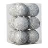 6/12pcs 8/10cm Christmas Ball Glitter with Sequins Festive Decorative Ball Foam Christmas Tree Hanging Ornaments