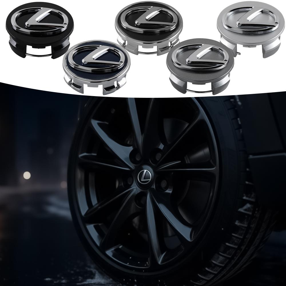 For Lexus LS 4Pcs 56/60MM Car Wheel Tire Rim Cover Center Hub Cap Decoration For Lexus CT200h NX300h RX300 RX330 F Sport IS RX NX ES LS GS UX