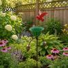 Garden Bird Feeder Outdoor Feeder Baths for Outside Metal Flower Stakes Bath Hummingbird Patio Yard Lawn Art Decor