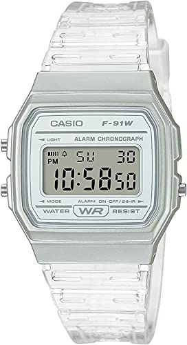 

Casio Цифровые кварцевые часы F-91WS-7 Унисекс Прозрачные [Параллельный импорт]