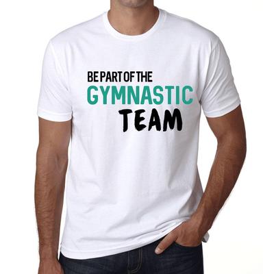 Men’s Vintage Tee Shirt Graphic T Shirt Be Part of The Gymnastic Team White