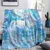 Unicorn Print Flannel Blanket, High Quality Comfortable for All Seasons, Home Decor, Warmth and Comfort, Perfect for Christmas Gifts