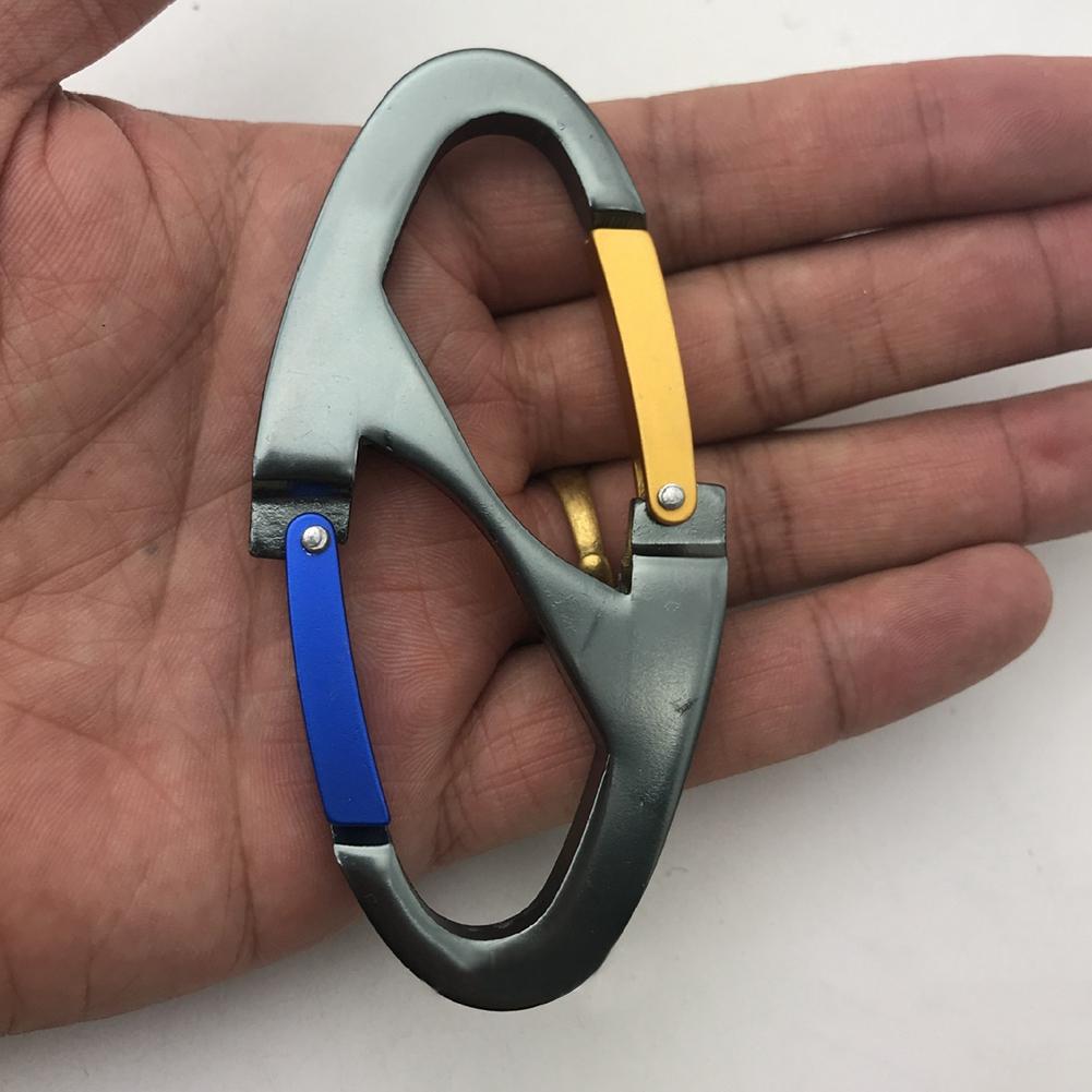 Aluminiumlegierung Outdoor Bergsteiger Karabiner Multifunktionale Sichere Schloss Schnalle