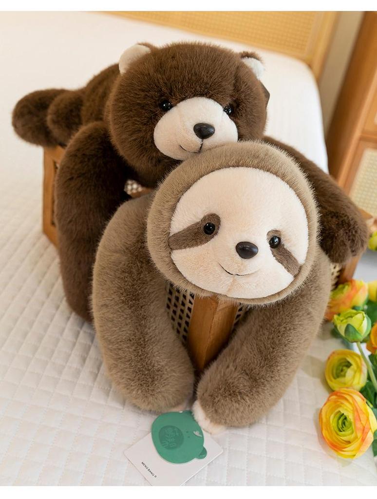 Adorable Pet Plush Toy: Soothing Lying Pose for Bedtime Hugs - Perfect Birthday Gift