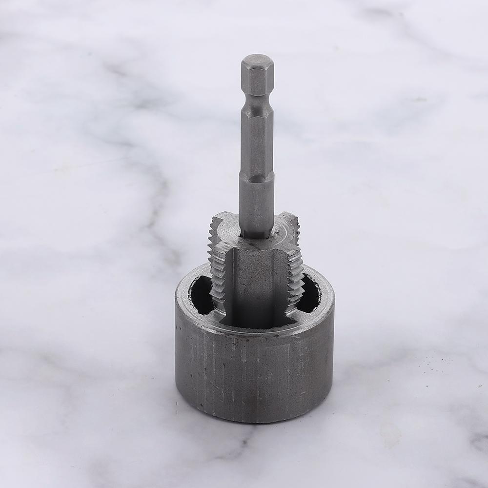Gifts 4/6 Points Pvc Pipe Threader Multifunction Plumbing Tool Internal and External Thread Opener Durable Pipe Threaders