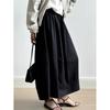 Women's French Style White Midi Skirt, High Waist, Petite A-Line Umbrella Design, Summer 2025 Collection.