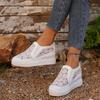 Fashion Comfortable Women Loafers Sandals Lace Slip On Walking Shoes White Designer Casual Shoes Ballet Sandals Women Shoes for Women