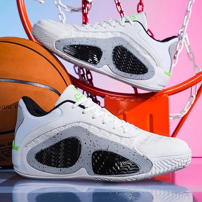 Chaussures de basket-ball pour hommes, respirantes, amortissantes, antidérapantes, portables, chaussures de course, d'entraînement en salle de sport, baskets de basket-ball athlétiques pour femmes
