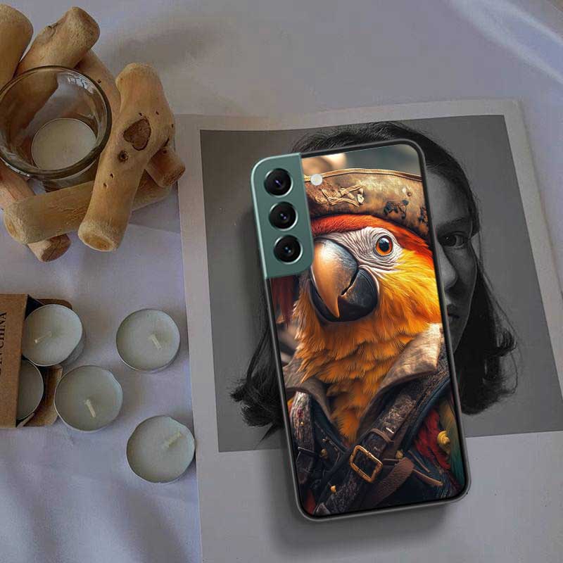 

Macaw Pirate Phone Case For Samsung Galaxy S22 S25 Ultra S21 S10 Plus S26 Edge S20 S23 S24 FE Cover Silicone Soft TPU Clear Samsung S23 Plus