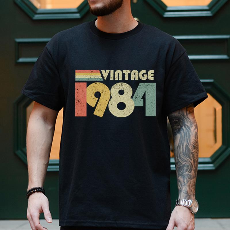 Made in 1980 45st Birthday Tshirts 1980 To 1989 Legend Classic Tops Vintage 1985 40th Birthday Gift Summer Unisexs Tshirts Tops