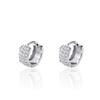 Bulk Jewellery Manufacturers Women 925 Sterling Silver Moissanite Huggie Earrings Chunky Mini Huggie Hoop Earrings