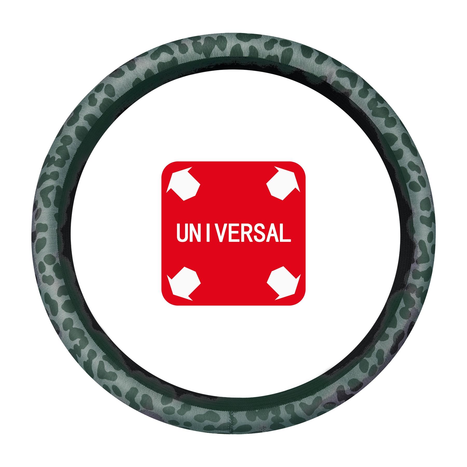 Car Steering Wheel Cover Leopard Print Car Steering Wheel Cover - No Inner Ring High-Grade Breathable Non-Slip Handlebar Cover