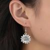 Bohemian Style Fashion Sunflower Drop Earrings for Women Engagement Weddings Flower Dangle Earrings