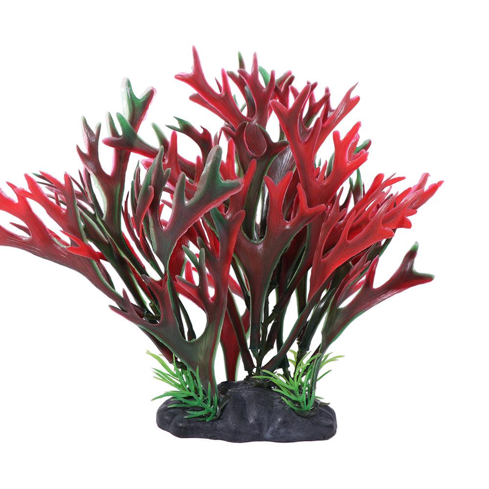 Water Grass Mini Artificial Aquatic Plants Simulation Plastic Antlers Coral Grass Lifelike Underwater Aquatic Plants Home
