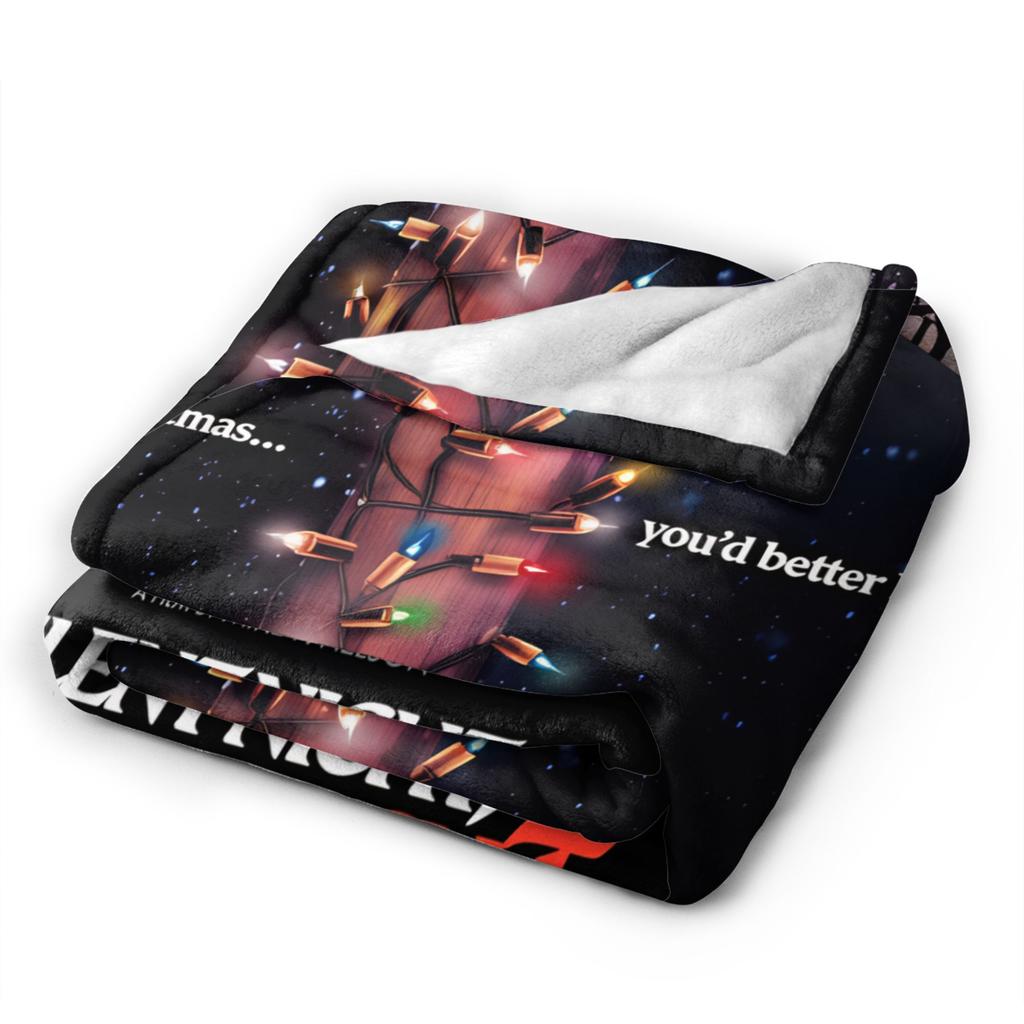 Silent Night Deadly Night 2025 Plush Blanket Kids Adult  Flannel Throw Blanket For Living Room Soft Warm Quality Bedspread