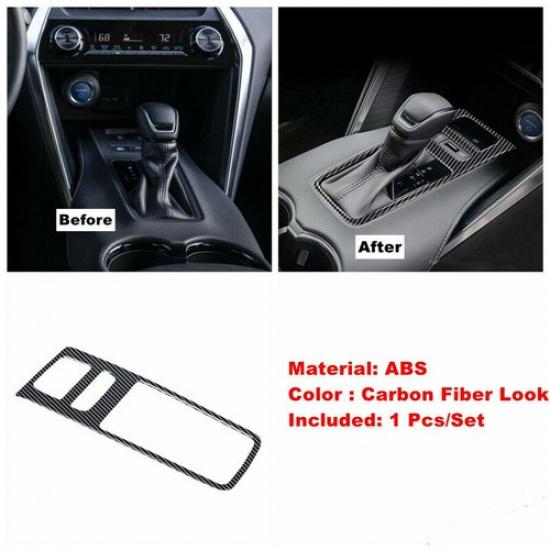 For Toyota Venza 2020-2024 Carbon Fiber Gear Shift Box Panel Cover Trim