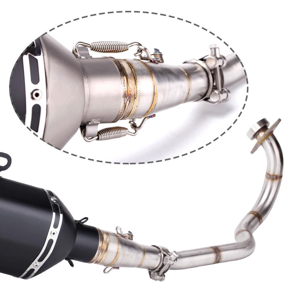 Forza 300 Motorcycle Exhaust Modified Stainless Steel Front Section