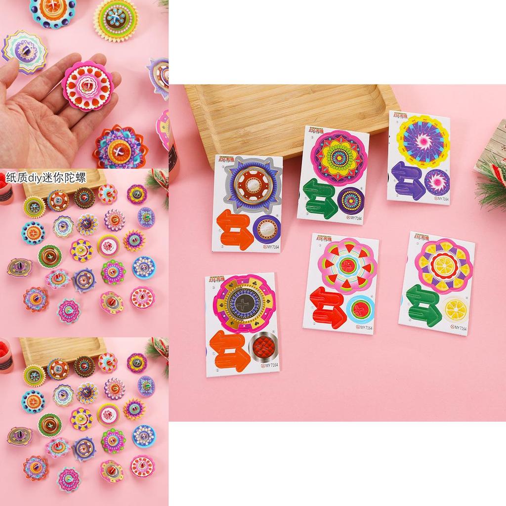 Diy Childrens 3d Puzzle Paper Gyroscope Art Craft Gift For Kids And School Rewards