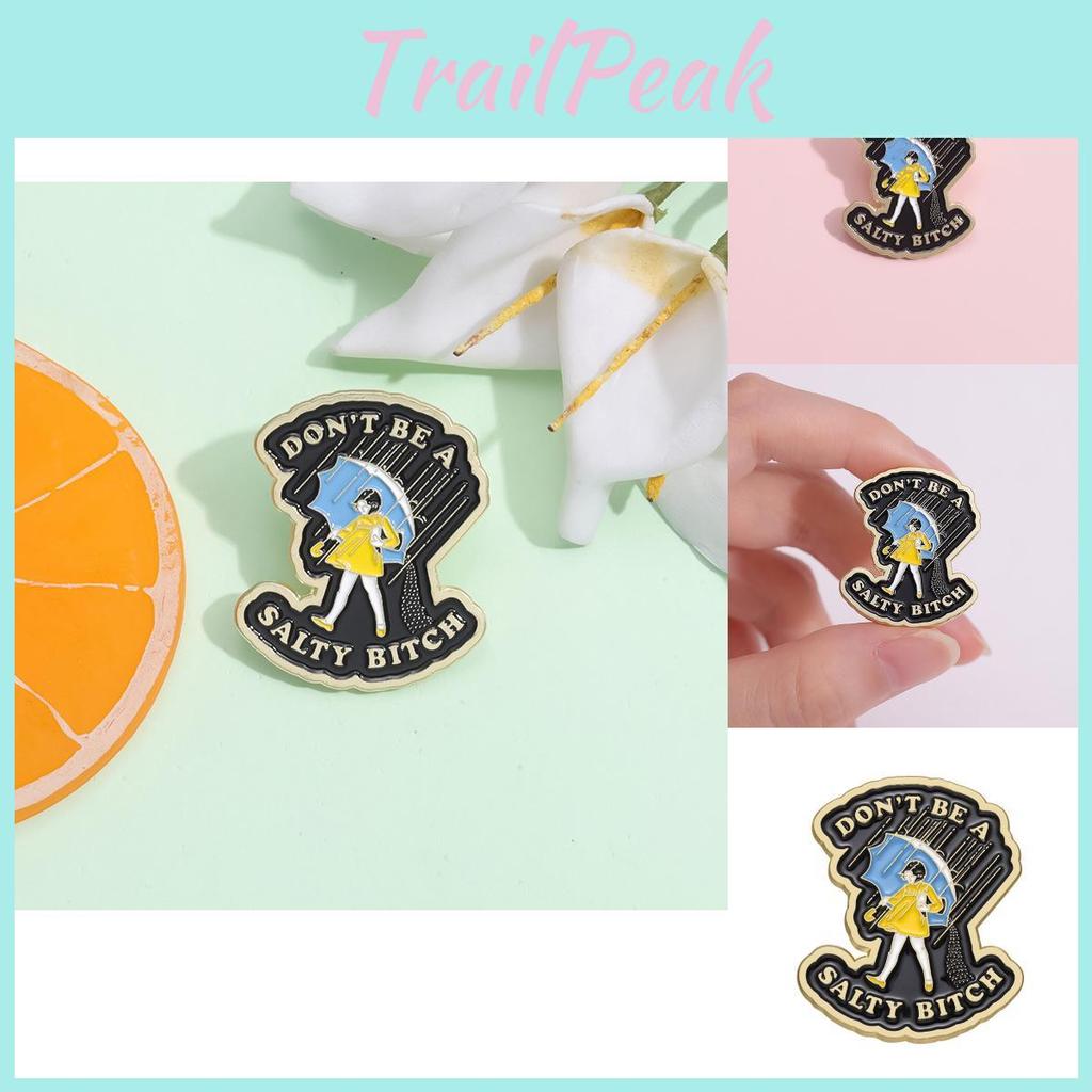 Charming Cartoon Girl Brooch Enamel Pin Unique Creative Gift For All Ages