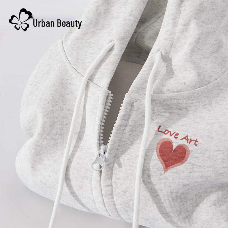 Dámská zkrácená mikina s kapucí na zip